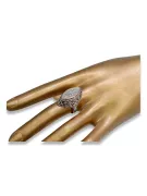 Ruso soviético rosa rosa 14k 585 oro vintage anillo VRN016