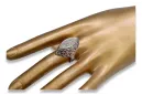 Ruso soviético rosa rosa 14k 585 oro vintage anillo VRN016
