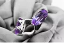 Silver 925 Alexandrite earrings vec021s Russian Soviet Vintage style