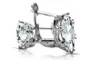 Zircon Sterling silver 925 Earrings Vintage style vec021s