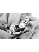 Kubický Zirconia 925 Strieborné náušnice Classic Vintage VEC021s