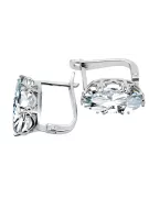 Zircon Sterling silver 925 Earrings Vintage style vec021s