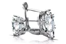 Earrings Vintage craft Setting Sterling silver 925 vec021s