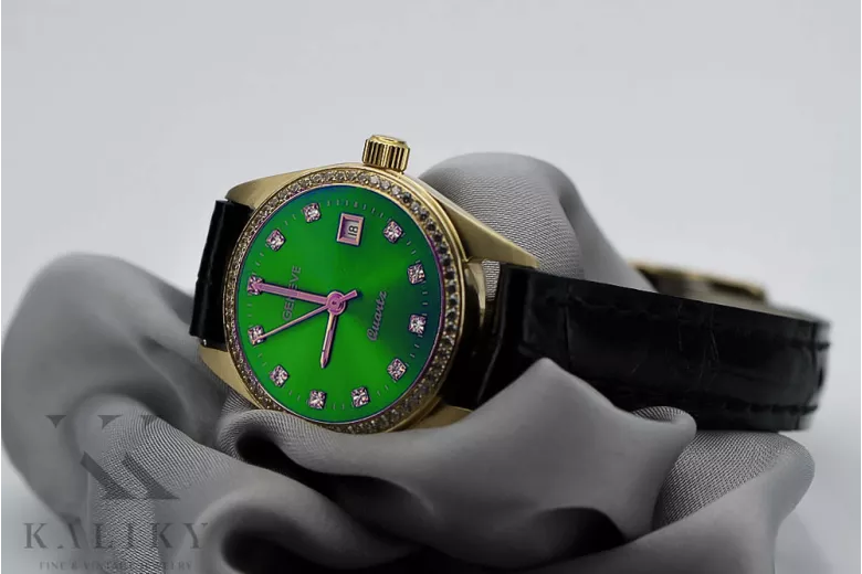 ساعة ذهبية للسيدات ★ https://zlotychlopak.pl/ar/ ★ الطهارة الذهب 585 333 السعر المنخفض!