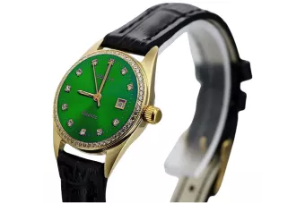 Gold Damenuhr ★ zlotychlop.pl ★ Gold Reinheit 585 333 Niedriger Preis!