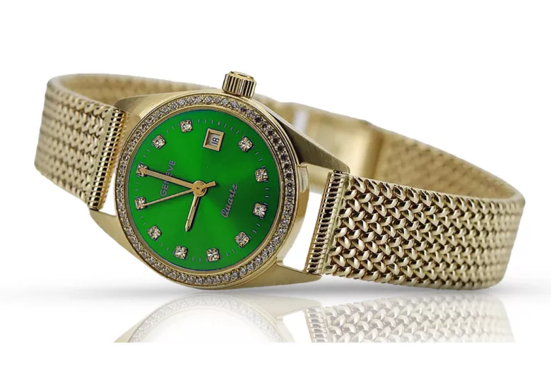 Reloj de oro Geneve ★ https://zlotychlopak.pl/es/ ★ Pureza de oro 585 333 ¡Precio bajo!