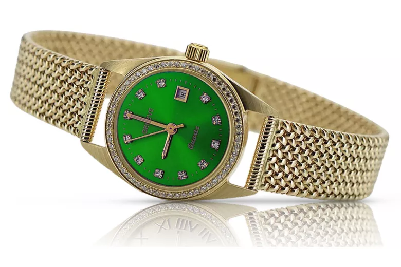 Reloj de oro Geneve ★ https://zlotychlopak.pl/es/ ★ Pureza de oro 585 333 ¡Precio bajo!