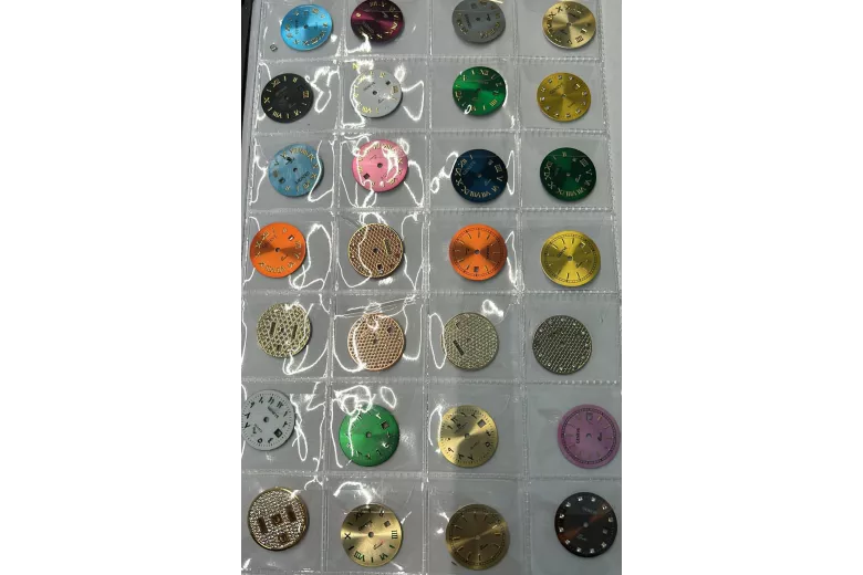 copy of ساعة نسائية من الذهب عيار 14 قيراط 585 مع سوار lw078ydblz&lbw003y ومينا زرقاء