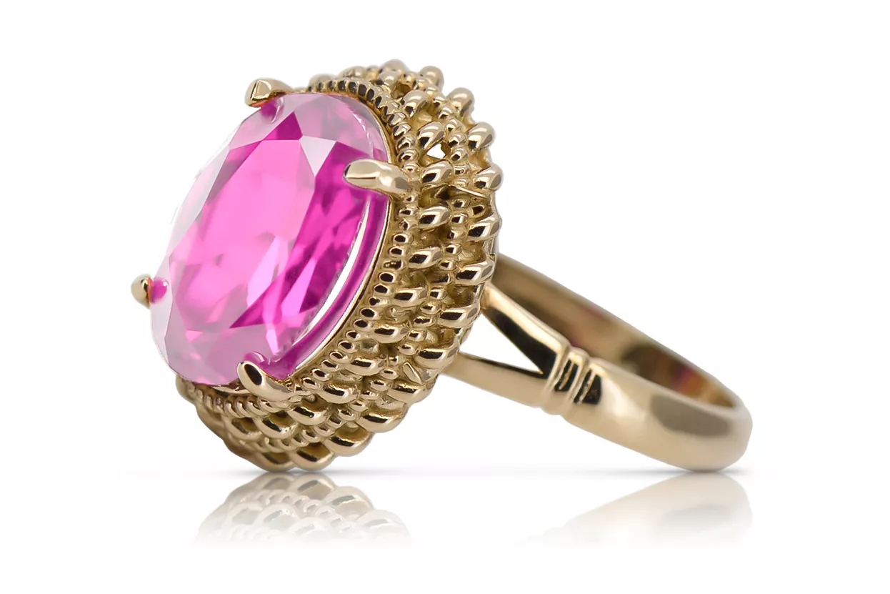 Russische sowjetische Rose 14 Karat 585 Gold Alexandrit Rubin Smaragd Saphir Zirkon Ring vrc014 Russische sowjetische Rose 14 Karat 585 Gold Alexandrit Rubin Smaragd Saphir Zirkon Ring vrc014