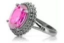 Ruso soviético rosa 14k 585 oro Alejandrita Rubí Esmeralda Zafiro Circón anillo vrc014