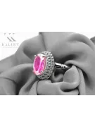 Ruso soviético rosa 14k 585 oro Alejandrita Rubí Esmeralda Zafiro Circón anillo vrc014