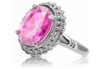 Rusiškas 925 sidabrinis žiedas su ametistu vrc068s Vintage