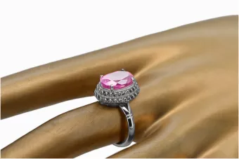 Russische sowjetische Rose 14 Karat 585 Gold Alexandrit Rubin Smaragd Saphir Zirkon Ring vrc014