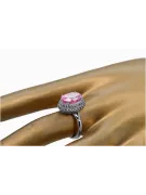 Ruso soviético rosa 14k 585 oro Alejandrita Rubí Esmeralda Zafiro Circón anillo vrc014