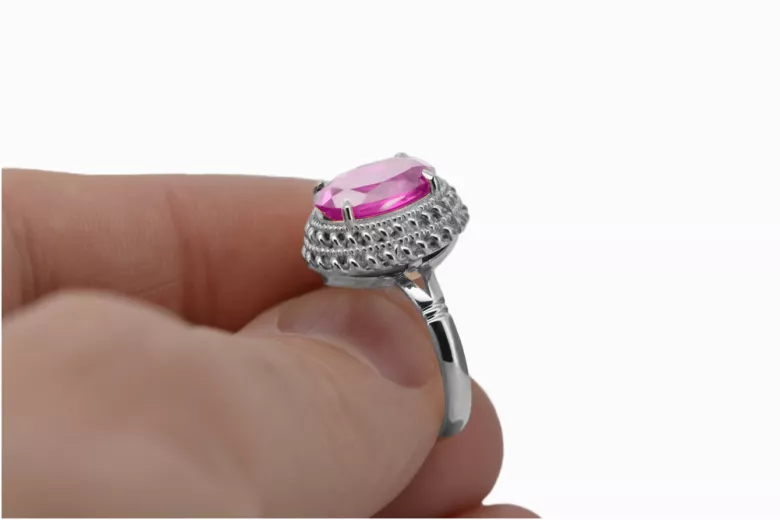 Inel sovietic rusesc din aur 585 trandafir 14k alexandrit rubin smarald safir zircon vrc014