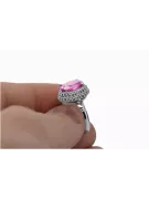 Ruso soviético rosa 14k 585 oro Alejandrita Rubí Esmeralda Zafiro Circón anillo vrc014
