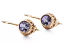 Alexandrit Original vintage din aur roz de 14k Cercei Vintage bijuterii vec117r