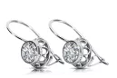 Sterling silver 925 Setting Earrings Vintage Jewlery vec117s