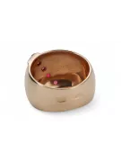 Oro rosa antiguo original de 14k Rubí Anillo Vintage vrc036r
