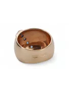 Anillo Aguamarina Oro rosa antiguo original de 14k Artesanía vintage vrc036r