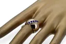 Or rose 14 carats vintage d'origine Saphir Anneau Bijoux vintage vrc036r