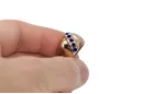 Saphir Originales Vintage-Roségold aus 14 Karat Ring Vintage Handwerk vrc036r