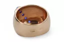 Or rose 14 carats vintage d'origine Saphir Anneau Bijoux vintage vrc036r
