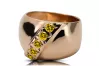 Vintage Jewlery Ring Yellow Peridot Original Vintage 14K Rose Gold vrc036r
