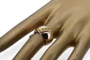 Anillo Artesanía vintage Peridoto amarillo Oro rosa antiguo original de 14k vrc036r