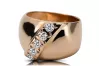 Ring Zircon Original Vintage 14K Rose Gold Vintage vrc036r