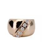 Zircon Original vintage din aur roz de 14k Inel Vintage bijuterii vrc036r