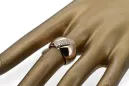 Style vintage Anneau Zircon Or rose 14 carats vintage d'origine vrc036r