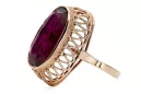 Vintage Inel Rubin Original vintage din aur roz de 14k vrc129r