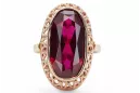 Vintage Inel Rubin Original vintage din aur roz de 14k vrc129r