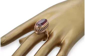 Ring Ruby Original Vintage 14K Rose Gold Vintage style vrc129r