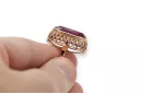 Vintage Inel Rubin Original vintage din aur roz de 14k vrc129r