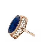 Safir Original vintage din aur roz de 14k Inel Vintage vrc129r