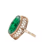 Anillo Esmeralda Oro rosa antiguo original de 14k Estilo vintage vrc129r