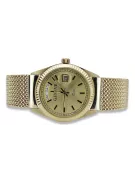 Gold men's watch Geneve ★ zlotychlopak.pl ★ Gold purity 585 333 Low Price!