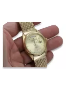 Gold men's watch Geneve ★ zlotychlopak.pl ★ Gold purity 585 333 Low Price!