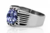 Silver 925 Russian Soviet Vintage style alexandrite ring vrc007s