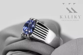 Russische sowjetische Rose 14K 585 Gold Alexandrite Rubin Smaragd Saphir Zirkon Ring VRC007