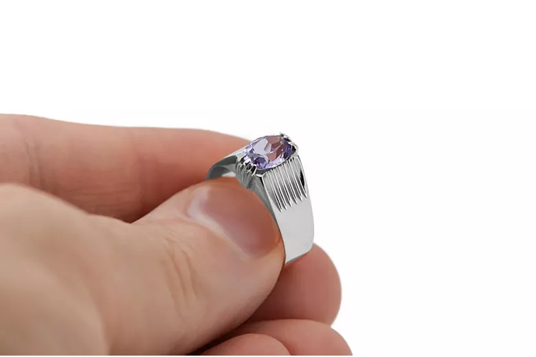 Russische sowjetische Rose 14K 585 Gold Alexandrite Rubin Smaragd Saphir Zirkon Ring VRC007
