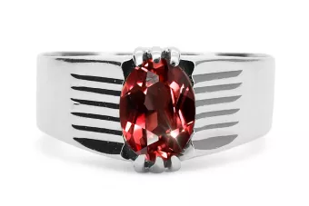 Lira sterlină de argint 925 Rubin Inel Vintage vrc007s