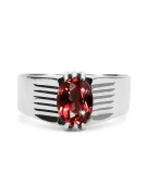 Vintage craft Ring Ruby Sterling silver 925 vrc007s