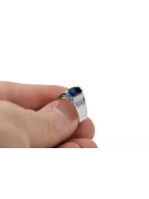 Ring Sapphire Sterling silver 925 Vintage craft vrc007s