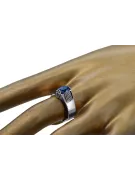 Ring Sapphire Sterling silver 925 Vintage craft vrc007s