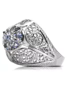 Réglage Argent sterling 925 Anneau Bijoux vintage vrc026s