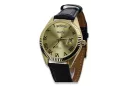 Gold men's watch Geneve ★ zlotychlopak.pl ★ Gold purity 585 333 Low Price!
