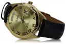 Gold men's watch Geneve ★ zlotychlopak.pl ★ Gold purity 585 333 Low Price!